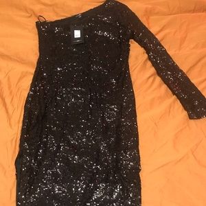 Black Fiona sequin dress